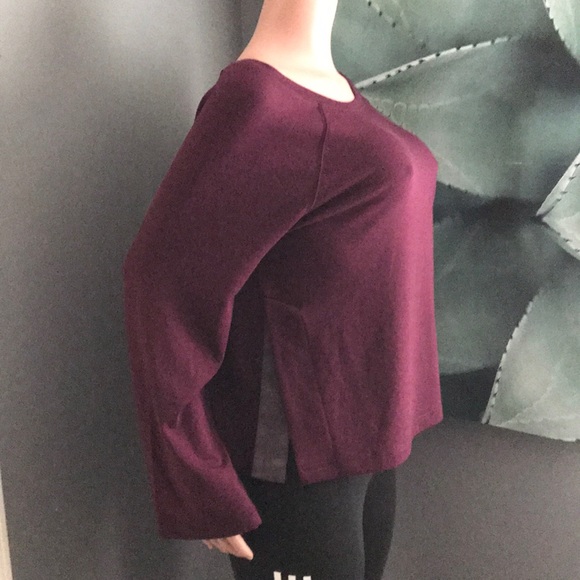 Fabletics sweater burgundy color - Picture 2 of 5